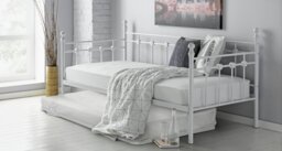 Argos Home Abigail Metal Daybed, Trundle & 2Mattresses White - thumbnail 2