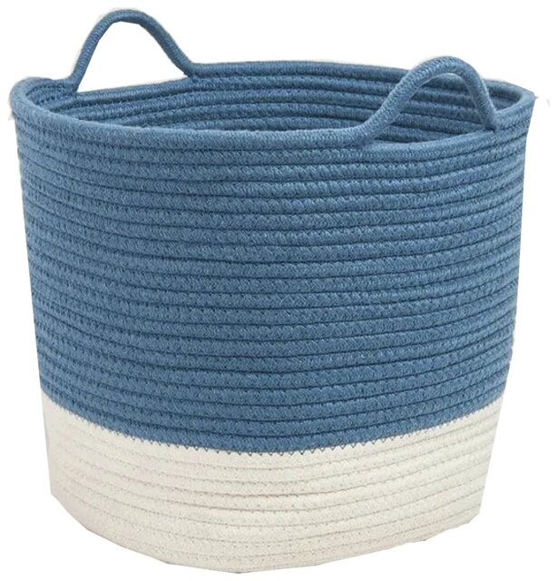 Great Little Trading Company Rope Storage Basket Galaxy Blue - image 1