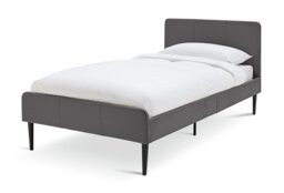 Argos Home Kristopher Single Fabric Bed Frame - Charcoal - thumbnail 2