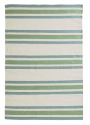 Habitat Stripe Green Flatweave Rug - 160x230cm - thumbnail 2