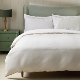 Habitat Seersucker Blanket Stitch Edge Bedding Set - Double