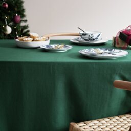 Habitat Cotton Tablecloth - Green - thumbnail 2