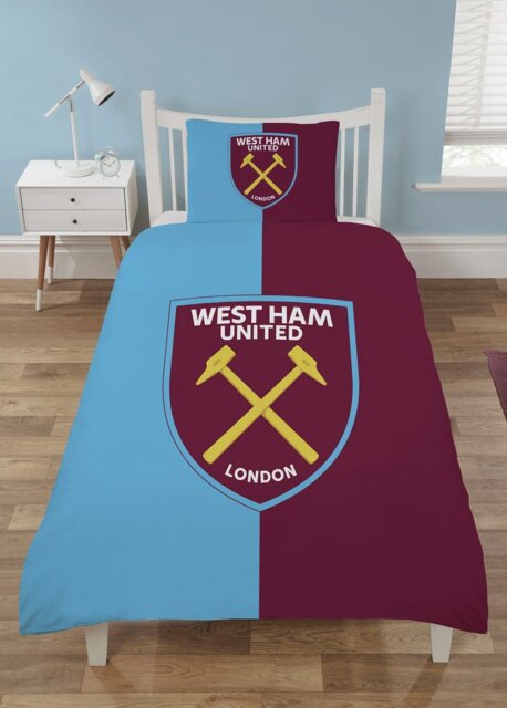 West Ham United FC Blue & Burgundy Kids Bedding Set - Single - image 1