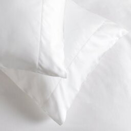 Habitat Cotton 400 TC Stitch Detail White Bedding Set- King - thumbnail 2