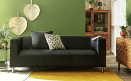Argos Home Moda Faux Leather 3 Seater Sofa - Grey - thumbnail 2