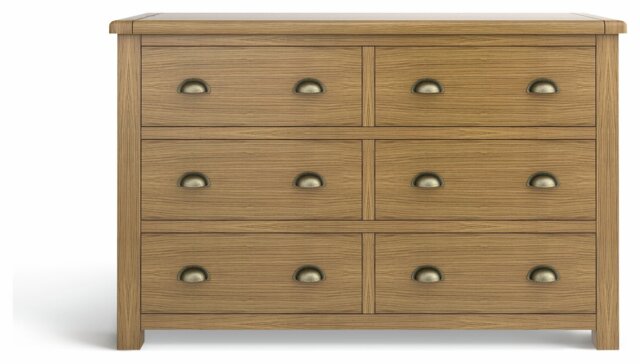 Argos Home Kent 6 Drawer Chest - Oak - image 1
