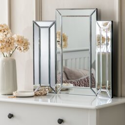 Drawer Folding Dressing Table Mirror Mirrors Gold Hexagon Triple Dressing  Table Mirror 82cm X 59cm Melody