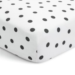 Argos Home Mono Spot Printed Fitted Sheet - Single - thumbnail 1
