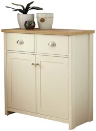 GFW Lancaster 2 Door 2 Drawer Sideboard - Cream - thumbnail 1