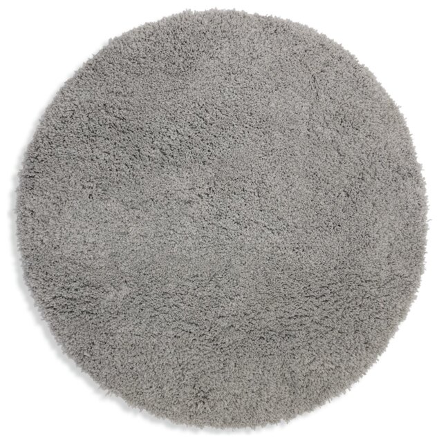 Habitat Cosy Round Dove Grey Shaggy Rug - 100cm - image 1
