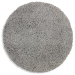 Habitat Cosy Round Dove Grey Shaggy Rug - 100cm
