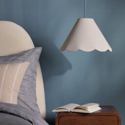 Habitat Scallop Edge Natural Lampshade - 32cm - thumbnail 2