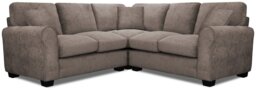 Argos Home Taylor Fabric Corner Sofa - Mink - thumbnail 1