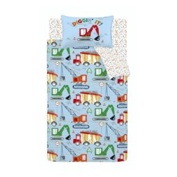Catherine Lansfield Digger Dreams Kids Bedding Set - Single - thumbnail 2