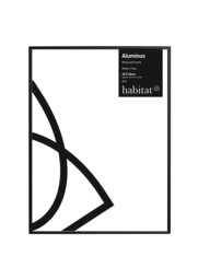 Habitat Aluminus Black Metal Picture Frame - 30X40cm