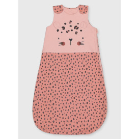 Pink Leopard Sleeping Bag 1.5 Tog - 0-6 Months - thumbnail 1
