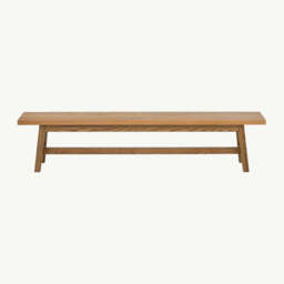 Highgate Rustic Oak Large Bench - thumbnail 3