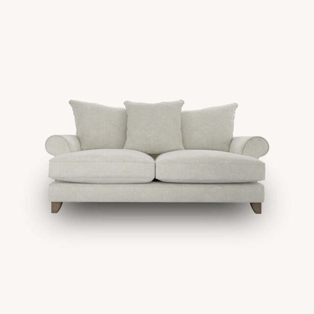 Columbine 2.5 Seater Sofa, Pillowback / Natural