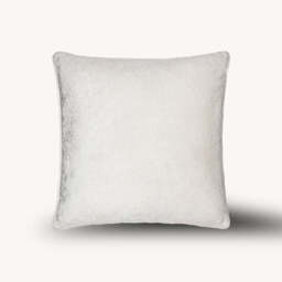 Draco Velvet Cushion, Ivory - thumbnail 2
