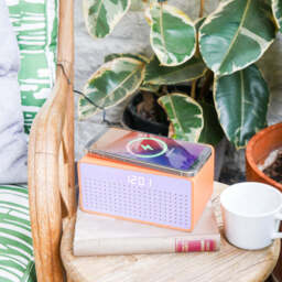 Rise Mix Bluetooth Speaker, Wireless Charger & Alarm Clock, Orange - thumbnail 3