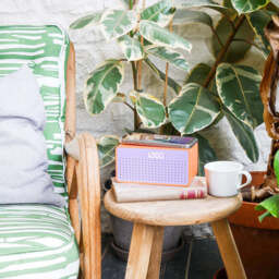 Rise Mix Bluetooth Speaker, Wireless Charger & Alarm Clock, Orange - thumbnail 4