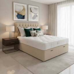 Arighi Bianchi Ottoman Antoinette Bed, King / Beige