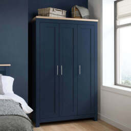 Burwick 3DR Wardrobe, Blue