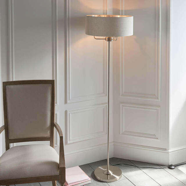 Leif 3lt Floor Lamp, Natural - image 1