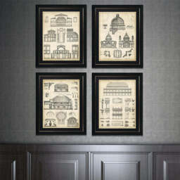 Vintage Architect Plans IV Wall Art - thumbnail 2