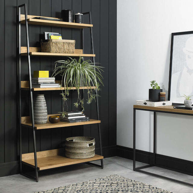 Hindon Rustic Oak Display Unit - image 1