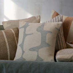 Ariel Cushion, Blue - thumbnail 2