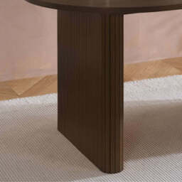 Tiffany Fluted Dining Table, Walnut - thumbnail 3