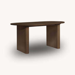 Tiffany Fluted Dining Table, Walnut - thumbnail 5
