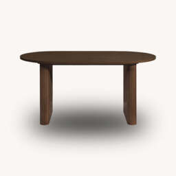 Tiffany Fluted Dining Table, Walnut - thumbnail 4