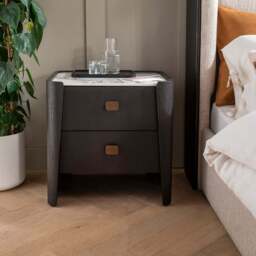 Adara 2 Drawer Bedside Table