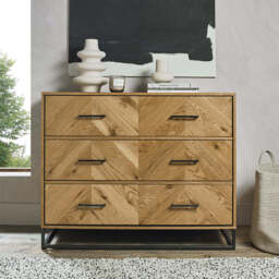 Birchwood Rustic Oak 3 Drawer Chest