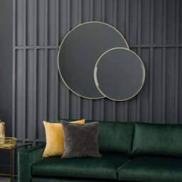 Orlando Double Circle Mirror, Gold
