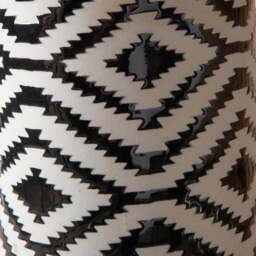 Black & White Ikat Table Lamp - thumbnail 4