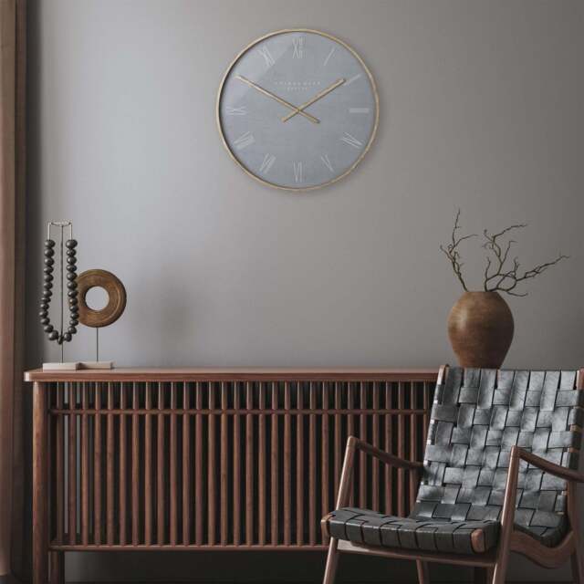 "21"" Nordic Wall Clock Cement" - image 1