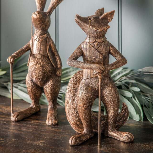 Bronze Fox Ornament - image 1