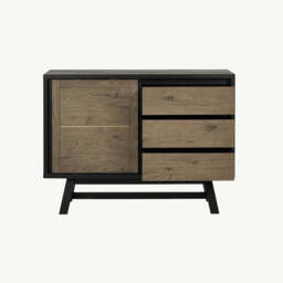 Highgate Weathered Oak Narrow Sideboard - thumbnail 2