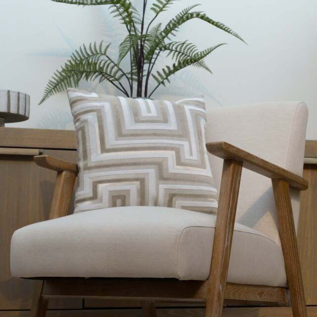 Geometric Velvet Cushion - image 1