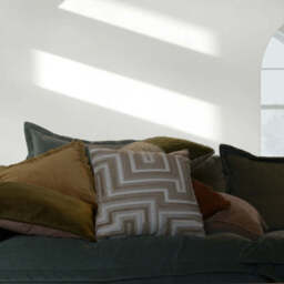 Geometric Velvet Cushion - thumbnail 2