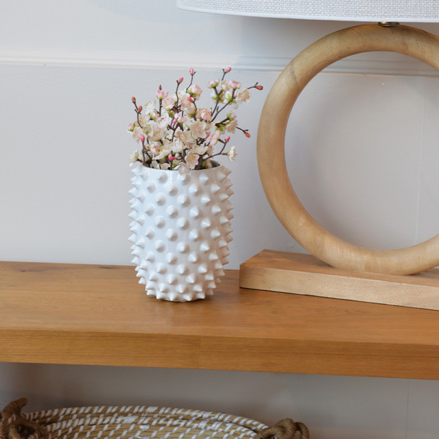 Tall White Spike Vase - image 1