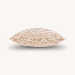 Vesper Cut Velvet Cushion, Brown - thumbnail 4