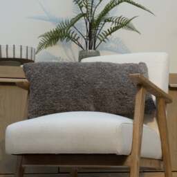 Dark Grey Bolster Cushion