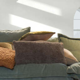 Dark Grey Bolster Cushion - thumbnail 3