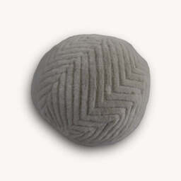 Mink Textured Fluffy Cushion Ball - thumbnail 2