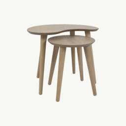 Brondby Scandi Oak Nest of Lamp Tables - thumbnail 2