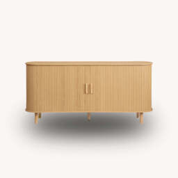 Tiffany Fluted 2DR Sideboard, Oak - thumbnail 4